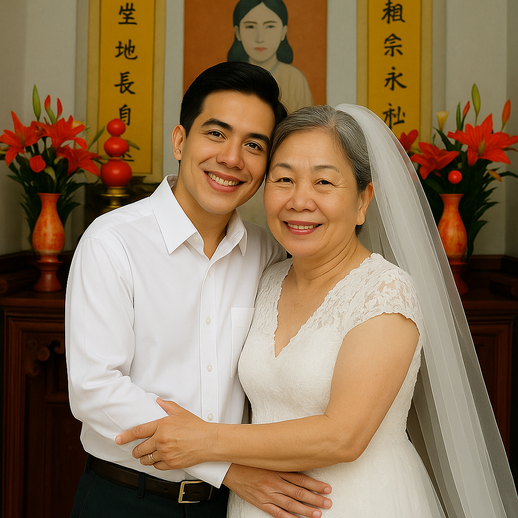 Anh chồng 26 tuổi cưới cô dâu 65 tuổi ai cũng nói anh "tha/m tiền" nên mới vậy. Trong ngày tổ chức đám cưới sự thật được vỡ lẽ Anh chồng 26 tuổi cưới cô dâu 65 tuổi ai cũng nói anh "tha/m tiền" nên mới vậy. Trong ngày tổ chức đám cưới sự thật được vỡ lẽ