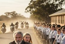 She thought it would be another quiet walk to school… but then a dozen bikers appeared out of nowhere and stopped right in front of her.
