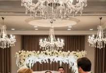 During the wedding toast, the groom’s mother suddenly laughed—a sharp, cruel sound that silenced the room