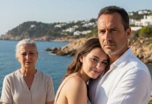 Bajo el cielo azul profundo de la Costa Brava, la mujer permanecía inmóvil frente a las olas, recordando a su esposo desaparecido hacía ya doce años en medio de una tormenta brutal. Creía que todo el dolor había quedado atrás… hasta el día en que él reapareció de pronto, caminando de la mano, en actitud cariñosa, con otra mujer. Pero cuando se acercaron, ella quedó paralizada: aquella mujer no era una desconocida. Era alguien que conocía demasiado bien…