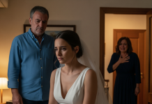 Atrapé a mi marido con la prometida de mi hijo a solo unos días de su boda. Estaba lista para confrontarlo, pero mi hijo me detuvo. Se inclinó hacia mí y susurró: —Mamá, ya lo sé… y es peor de lo que piensas.