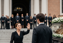 Mi madrastra me impidió despedirme de papá. Una semana después, me bloqueó en la lectura del testamento, declarando: “Esta reunión es solo para herederos”. En lugar de discutir, le entregué tranquilamente un papel al abogado. Mientras sus ojos recorrían las palabras, la sonrisa triunfal de ella se desmoronó