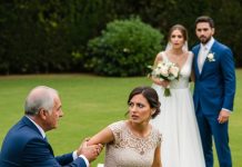 La boda no podía haber sido más perfecta… hasta que papá de repente me agarró la mano y susurró: «Entra al coche, ahora». El corazón se me aceleró mientras tropezaba detrás de él. «Papá, ¿qué está pasando?» le rogué, pero guardó silencio durante todo el camino a casa. Solo cuando llegamos por fin habló… y lo que dijo me destruyó por completo