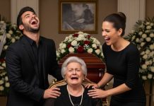 En el funeral de mi marido, mi nuera se inclinó y murmuró: “No desperdicies tus lágrimas… las necesitarás cuando esta casa desaparezca”. Mi hijo solo se rió. Pero días después, un desconocido me entregó un sobre grueso y dijo: “Él se aseguró de que estuvieras preparada”. En ese momento supe exactamente qué debía hacer.