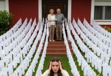 Mi marido anunció que se marchaba a Sevilla por una semana para un viaje de trabajo. Me pidió que me quedara en casa y descansara, insistiendo en que no era necesario visitar a sus padres en el campo. Sin embargo, aquel día mis instintos me decían otra cosa, así que tomé el coche y decidí sorprender a mis suegros. En cuanto crucé la entrada, lo que llamó mi atención no fue la sonrisa acogedora de mi suegra ni la figura delgada de mi suegro barriendo el patio. Lo que me dejó paralizada fue ver una larga fila de pañales de bebé colgando de los tendederos. Algunos tenían manchas amarillas y otros restos de leche…