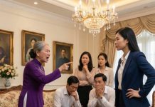 Ngay sau ngày ký đơn ly hôn, tôi thản nhiên tuyên bố sẽ đem căn biệt thự đứng tên mình đi quyên góp từ thiện. Mẹ chồng nghe xong thì gào ầm lên, chỉ vào mặt tôi mà hét: “Thế 12 người nhà tao ra đường hết à?” Cả họ nhà chồng nhao nhao trách móc, coi tôi như cái túi rút tiền cuối cùng. Nhưng họ không ngờ, chỉ với một câu đáp lại, tôi khiến cả căn phòng im bặt, còn mẹ chồng thì cứng họng không nói được lời nào…