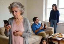 La primera señal de traición no fue un grito… fue el silencio de mi cuenta bancaria: cero absoluto. Mi yerno soltó una risa envenenada. “Lo necesitamos más que tú, suegra.” Sentí un frío agudo recorrerme la columna, como si alguien hubiera apagado todas las luces dentro de mí. Con la mano temblando apenas, busqué el bolso a mi lado y dije, sin subir la voz: “Entonces no te molestará lo que pase ahora.” En ese segundo, un estruendo sacudió toda la casa, la puerta se abrió de golpe… y cada mirada se clavó en mí como si yo fuera la culpable de todo. Y entendí, con un nudo en la garganta, que ya no había vuelta atrás.