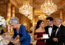 El silencio cayó sobre mí antes incluso de que mi hijo terminara de gritar por el micrófono: “Mi suegro pagó todo — ¡mi madre ni siquiera compró el pastel!”. Las risas estallaron a mi alrededor como cuchillas, pero yo me limité a sonreír… y a caminar hacia el patio, donde nadie podía ver cómo me temblaban las manos. A la mañana siguiente, sin una palabra, cancelé el fondo de boda que había guardado para él durante años… y cedí mi empresa a la persona que él más odia en este mundo. Minutos después, mi teléfono explotó con 76 llamadas perdidas. Y en ese instante lo supe: la verdadera tormenta apenas estaba empezando.