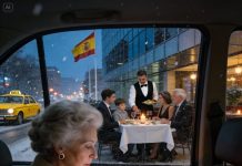 Esa noche, un escalofrío recorrió mi espalda cuando mi teléfono vibró con un mensaje seco de mi nuera: “La cena con su familia está cancelada, no vengas. Lo haremos otro día.” Intenté mantener la calma, aunque un nudo de inquietud se apretaba en mi estómago. Más tarde, mientras conducía por Manhattan, me quedé paralizada. A través de la ventana del restaurante, los vi: mi hijo y ella, chocando copas, riendo, y cargando $47,000 a mi tarjeta de crédito. La rabia y la incredulidad me golpearon como un puñetazo. Cancelé la tarjeta de inmediato. Su sonrisa se desvaneció cuando el camarero le susurró la verdad, y esa noche de octubre, más fría que cualquier invierno que hubiera conocido, comprendí que nada volvería a ser igual.