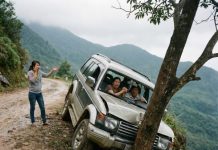 Gió rít buốt qua những vỡ vụn kính chắn gió, chiếc xe bẹp dúm của tôi lơ lửng như món đồ chơi bị quăng bỏ trên sườn đèo Hải Vân. Tôi vẫn nghe tiếng con gái mình—lạnh ngắt, vô cảm—thì thầm: “Cắt thắng rồi. Họ ch//ết cả.” Nhưng tôi vẫn sống. Sống để cảm nhận bàn tay chồng siết nhẹ, bảo tôi giả ch/ết. Khi nó òa khóc trước mặt cứu hộ, đóng vai đứa con thương tâm, tôi chỉ thấy gai ốc nổi dọc sống lưng… không biết khi nó phát hiện tôi còn thở, chuyện gì sẽ chờ đợi chúng tôi phía sau.