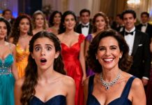 Mi madrastra apareció con mi vestido de graduación “para apoyarme”… pero lo que ocurrió después dejó a toda la sala en completo silencio