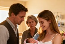 My mother-in-law accused me of lying about my own baby right in front of everyone. My husband froze, the room went silent — and I just waited. Because the doctor was about to walk in with the test results that would flip the entire family upside down.