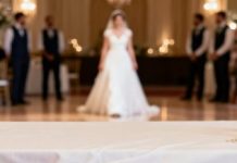 Estaba sentada tranquilamente en la mesa con mi hijo de cinco años durante la boda de mi hermana. Música, risas, copas chocando.