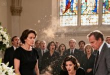 The funeral felt endless, heavy with grief, when a bold woman suddenly stood and pointed at me. “He never loved her,” she said.