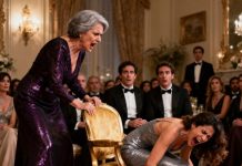 Mi madrastra me humilló en la boda de mi hermana diciendo que no tenía derecho a sentarme con la familia, pero cuando intentó ocupar el asiento de honor, la seguridad la detuvo y quedó en shock al descubrir quién era realmente el Director del Salón