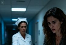 Fui al hospital para cuidar a mi esposo, con el brazo roto y dormido bajo las luces blancas. Mientras le acomodaba la manta, la jefa de enfermeras pasó junto a mí y, sin mirarme, deslizó un papel en mi mano.