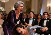 Mi madrastra me negó un lugar con la familia en la boda diciendo que ella lo pagó todo, pero la seguridad la expulsó del asiento de honor y quedó paralizada al descubrir quién era realmente el Director del Salón