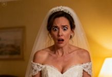 While I was dressing for my wedding, my niece suddenly rushed in.