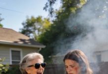 During a family BBQ, my ex’s mother loudly insulted me, and the guests laughed along. Then my son rose up on a chair and calmly said he had something important to tell Grandma—something his dad didn’t want revealed. The silence was immediate.