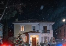 De camino a la cena navideña, mi esposo palideció y susurró: “Da la vuelta. Ahora”. Mi corazón se detuvo. “¿Por qué?” pregunté, incapaz de comprender.