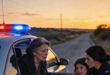 Conducía tranquila con mi nieta cantando en el asiento trasero cuando las luces policiales nos obligaron a detenernos.