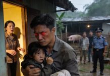 Anh Minh về sớm để tạo bất ngờ, nhưng bất ngờ lại là tờ giấy con gái giấu dưới gối: “Ba ơi, con xin lỗi…” Rồi anh phát hiện con phải ngủ cạnh chuồng lợn. Và điều anh làm ngay sau đó khiến cả nhà im phăng phắc…