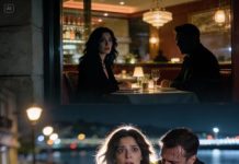 En nuestra cena de aniversario, mi esposo no tocó el plato. Tenía la piel gris, los labios apretados. “¿Qué pasa?” pregunté, intentando sonreír.