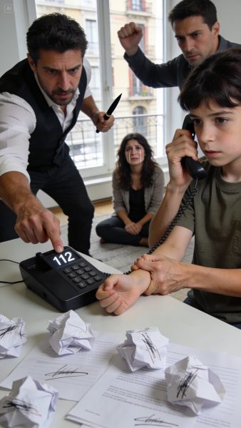 dreamina-2026-02-16-3805-Người mẹ Mara đứng run nhưng kiên quyết ...