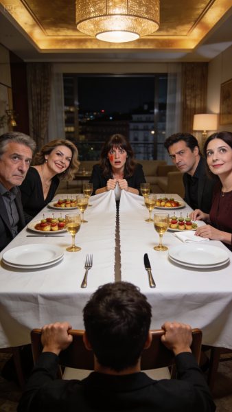 dreamina-2026-02-23-3902-Căn hộ sang ở Bilbao ban tối_ bàn dài ph...