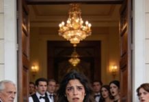 Llegué tarde al aniversario de mis padres con mi bebé en brazos y lo primero que escuché fue a mi padre gritar: “¡Deja al niño y limpia esto!” Todos se rieron, como si yo fuera el chiste de la noche.