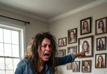 Fui a la casa de mi suegra para darle una sorpresa a mi esposo, pero al mirar por la puerta entornada vi sus zapatos ensangrentados en el pasillo y escuché la voz de un extraño arriba.