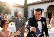 Mi padre humilló a mi abuelo en mi boda arrojando su regalo a la cubeta de hielo. Rescaté la vieja libreta de ahorros y fui al banco en ese mismo instante. Al ingresar los datos, la cajera se descoloró del susto y llamó a los federales. Lo que mi padre creía que era basura resultó ser el detonante de una peligrosa verdad.