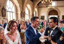 Mi esposo palideció en la boda de mi hermana, me tomó de la mano y nos fuimos. En el auto me dijo agitado: “¿Sabes quién es el prometido de tu hermana?”.