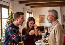 Mi yerno decidió humillarme echándome de la mesa en Nochebuena, olvidando por completo de quién era la propiedad. Me levanté en silencio, fui a la entrada y tomé una decisión que nadie vio venir.