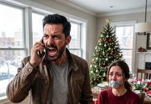 Mi hija me prohibió ir a su cena de Navidad para recibir a su nuevo padrastro. Pasé la noche solo, pero a medianoche ella me llamó llorando desde el pánico absoluto: “¿Papá, por qué estás en las noticias de televisión?”.