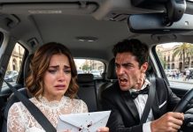 Mientras estaba en el cuarto nupcial con mi vestido de novia, mi prometido entró aterrado, me agarró de la mano y me exigió cancelar la boda para huir inmediatamente. Lo seguí aterrorizada, pero cuando por fin me explicó la verdad en el auto, me eché a temblar de miedo.