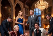 My in-laws locked me out of the family dinner, laughing that I wasn’t good enough for them. Then a billionaire walked in demanding his daughter—and their faces went pale.
