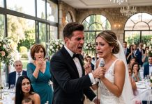 Mi hermana me humilló en su boda llamándome “madre soltera que nadie quiere” y mi madre la apoyó. Pero cuando el novio tomó el micrófono, todo dio un giro aterrador.
