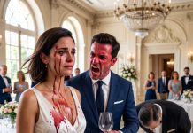 En su fiesta de cumpleaños, mi marido me arrojó vino a la cara y me gritó que me fuera. Justo cuando iba a huir humillada, el director del hotel corrió hacia mí, se inclinó con respeto y me dijo: “Señora Presidenta…”.