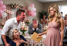 At my baby shower, my mother-in-law publicly demanded a paternity test for my baby, and my husband agreed. I smiled, stood up, and revealed I had already done one—for her husband instead.