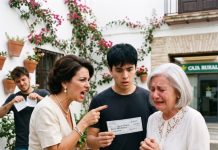 En la barbacoa del 4 de Julio, mi abuela nos dio un cheque de $15,000 a cada uno. Mi madrastra se burló diciendo que no valía nada y mi hermano rompió el suyo. Fui el único que lo conservó, pero al ir al banco, la cajera llamó a seguridad.