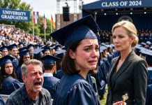 At her college graduation, a billionaire handed my adopted daughter the keys to a $5M home. But when my daughter took them, she looked at me and said six words that destroyed my world.