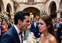 El día de mi boda, mi prometido me estrelló la cara contra la tarta para humillarme. Lo que no sabía es que yo llevaba un cuchillo escondido y un secreto que destruiría a toda su familia.
