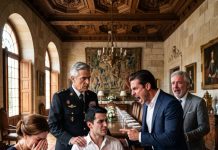 Mi hermano me humilló frente a sus invitados llamándome ‘mecanógrafo inútil’ mientras nuestros padres lo celebraban. Oculté mi herida de bala y me mantuve en silencio, hasta que el General al que intentaban impresionar reveló mi verdadera identidad.