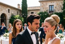 En la boda de mi hermanastra, me señaló frente a todos llamándome bastarda muerta de hambre. Todos se rieron, pero cuando su prometido me miró a los ojos, le dio una bofetada tremenda a ella y gritó: “¿Cómo te atreves?”.